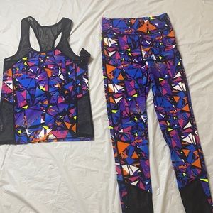 Women colorful workout set